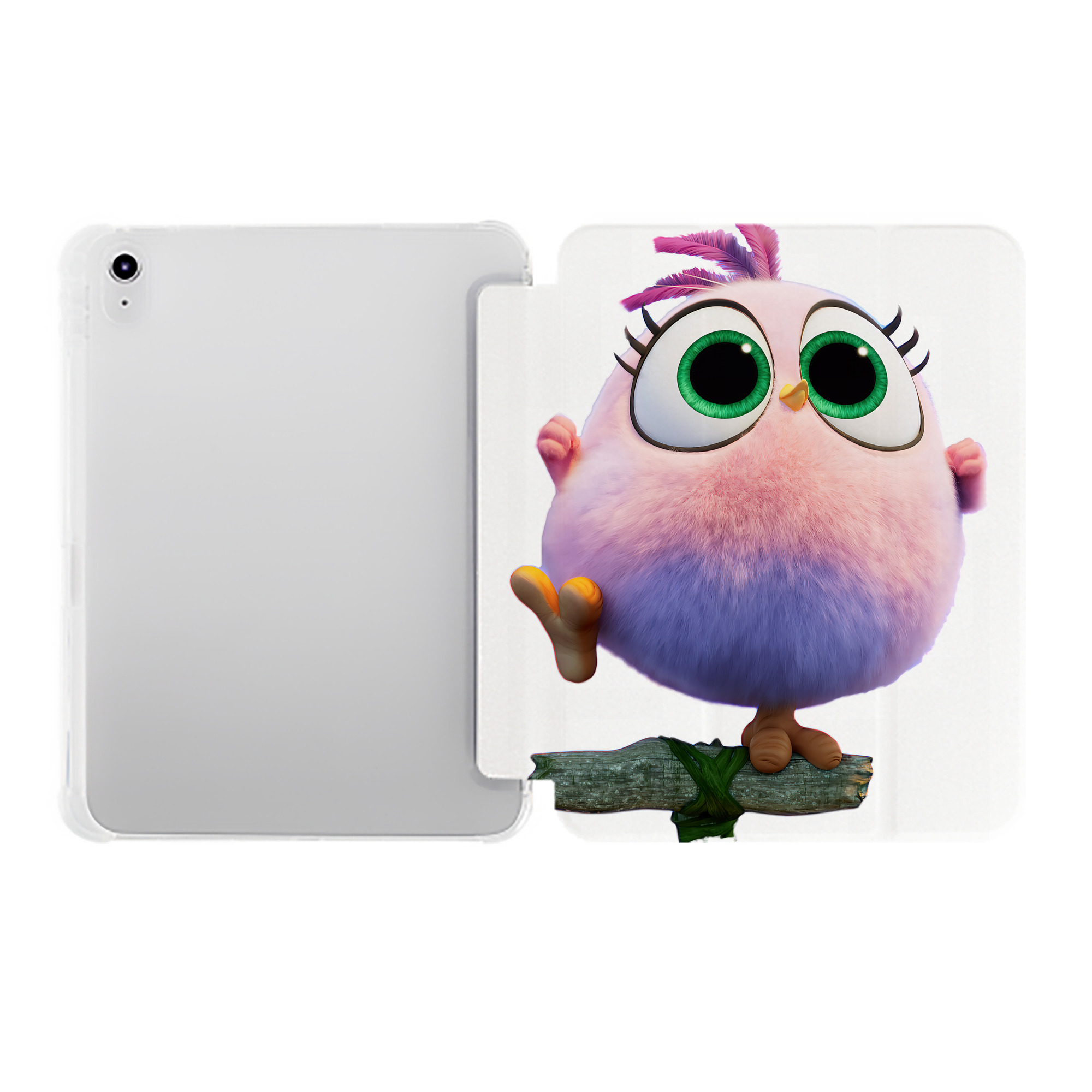 （画像用） Angry Birds アングリーバード IPad ケース ペン収納付き 三つ折りスタンド PUレザー×シリコン 対応機種9.5/10.5/10.9インチ